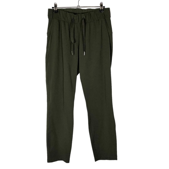 Lululemon On The Fly Dark Olive Straight Leg Athletic Pants 4 - Picture 3 of 6